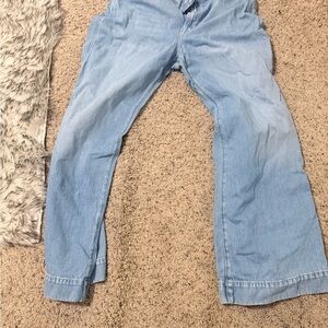 7 For All Mankind Light Blue Wide Leg Jeans